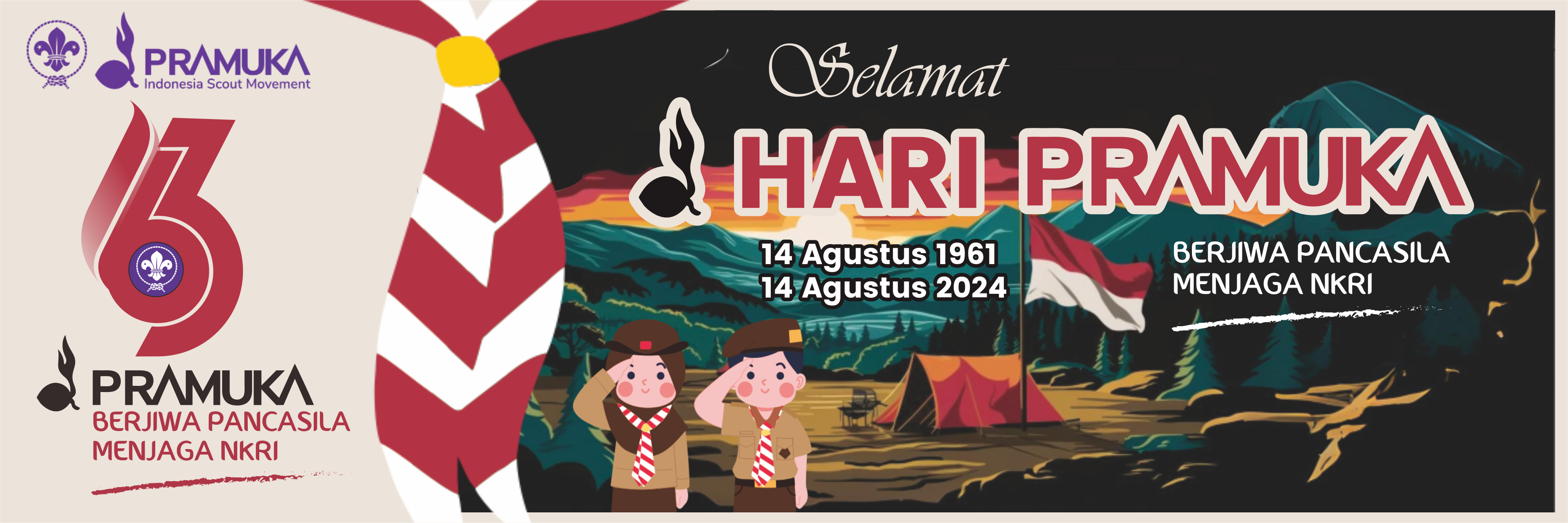 HUT PRAMUKA 63 TAHUN 2024 HUT PRAMUKA 63 TAHUN 2024