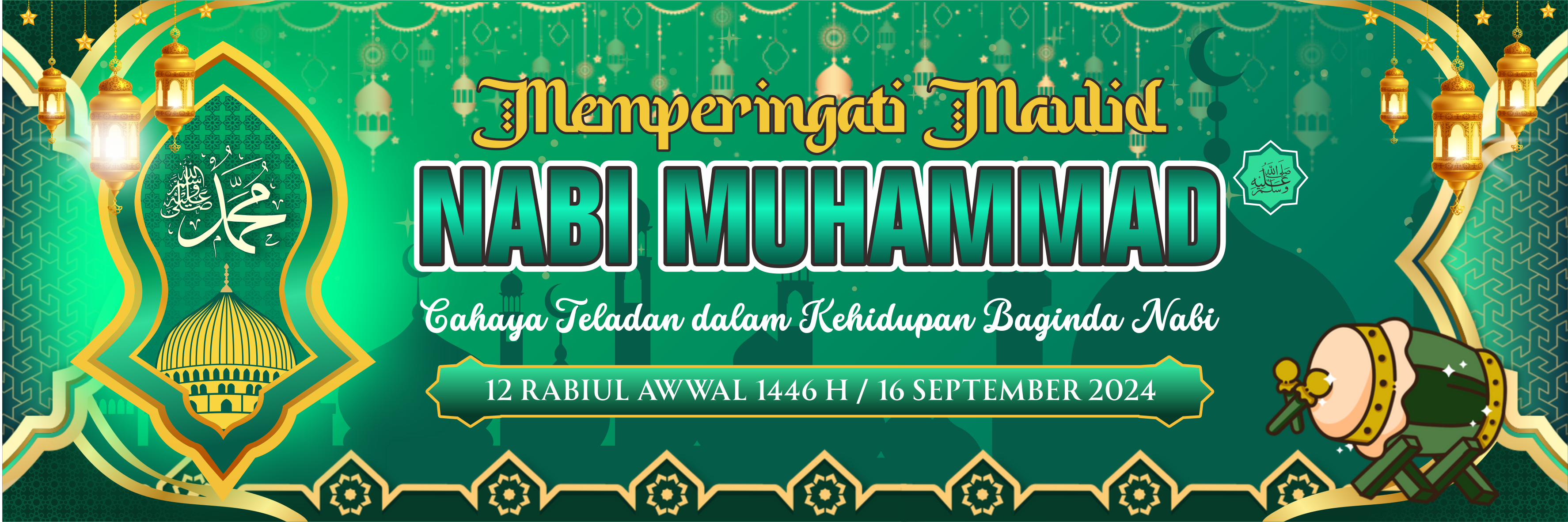 VIEW SPANDUK MAULID NABI MUHAMMAD SAW 1446 H VIEW SPANDUK MAULID NABI MUHAMMAD SAW 1446 H