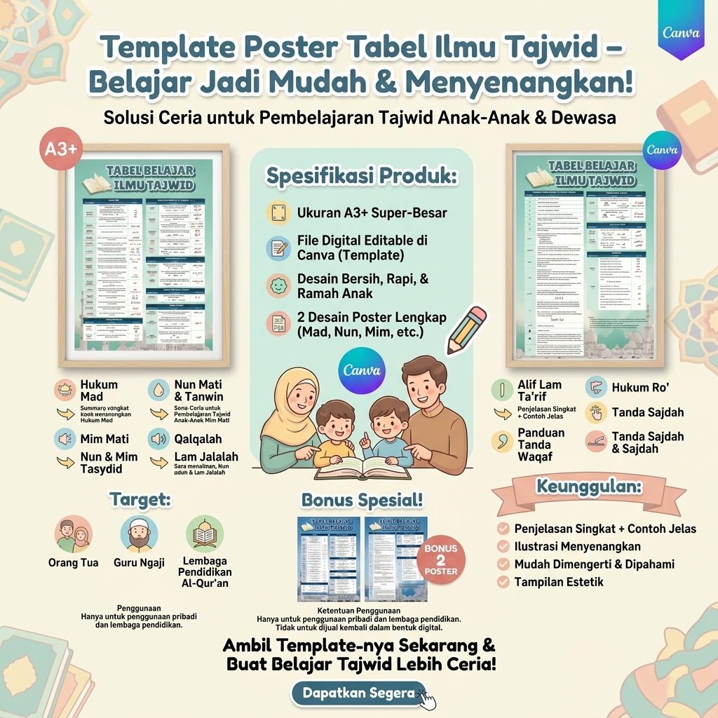 TEMPLATE POSTER CANVA