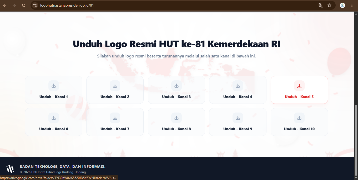 Penggunaan Grafis HUT RI 81